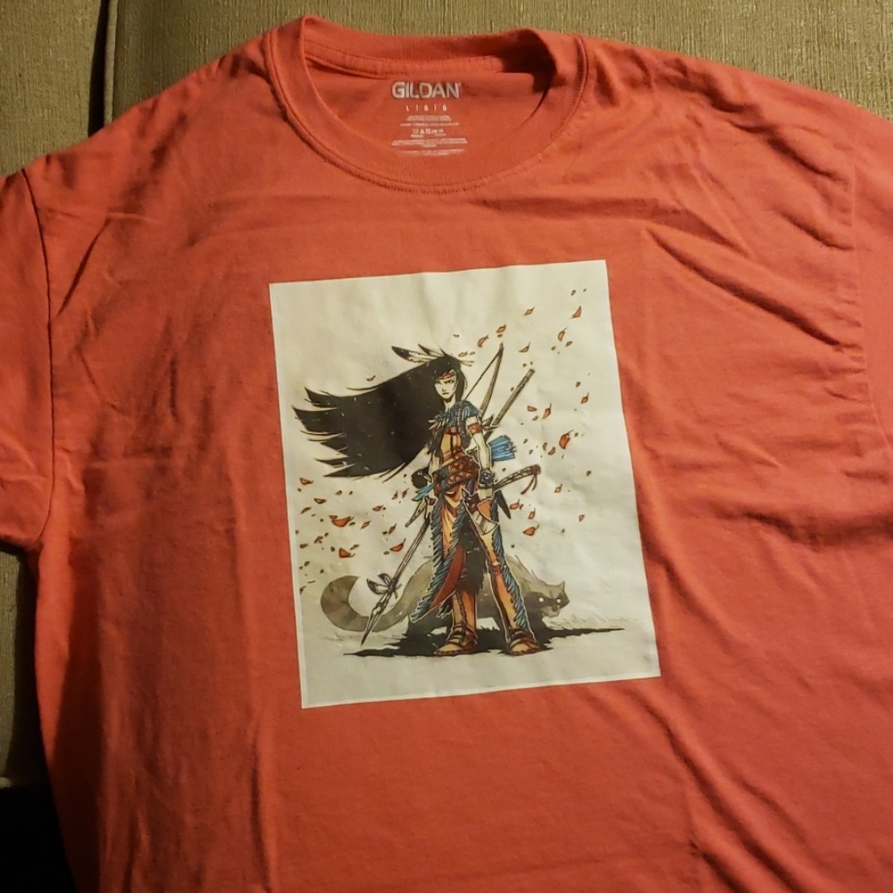 Custom made Warrior Pocahontas shirt